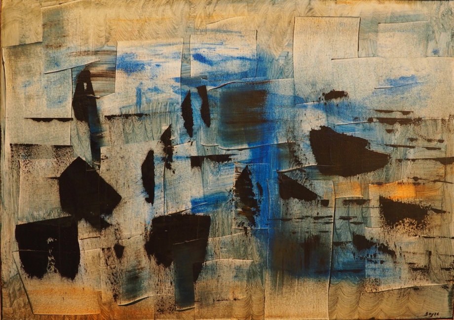 Order, 50 x 70 cm; Acrylic medium and Pigments on Canvas; Sojic, 2017